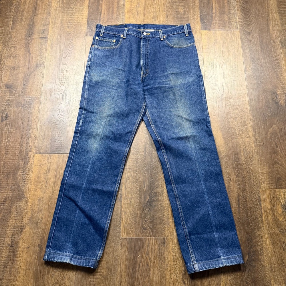 Vintage Y2K Levi's 505 Jeans Mens 38x34 (Fits 36x31) Made in USA Dark Wash